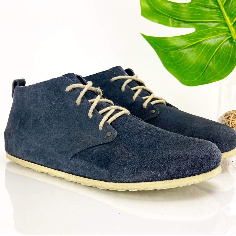 Birkenstock Dundee Chukka Boot Cork- Blue Suede